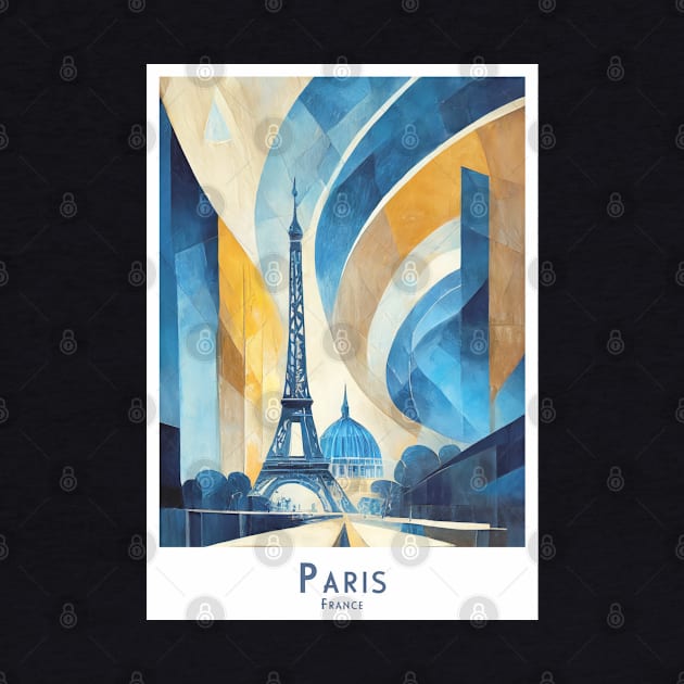 Paris Art Print in Bauhaus-Style by POD24